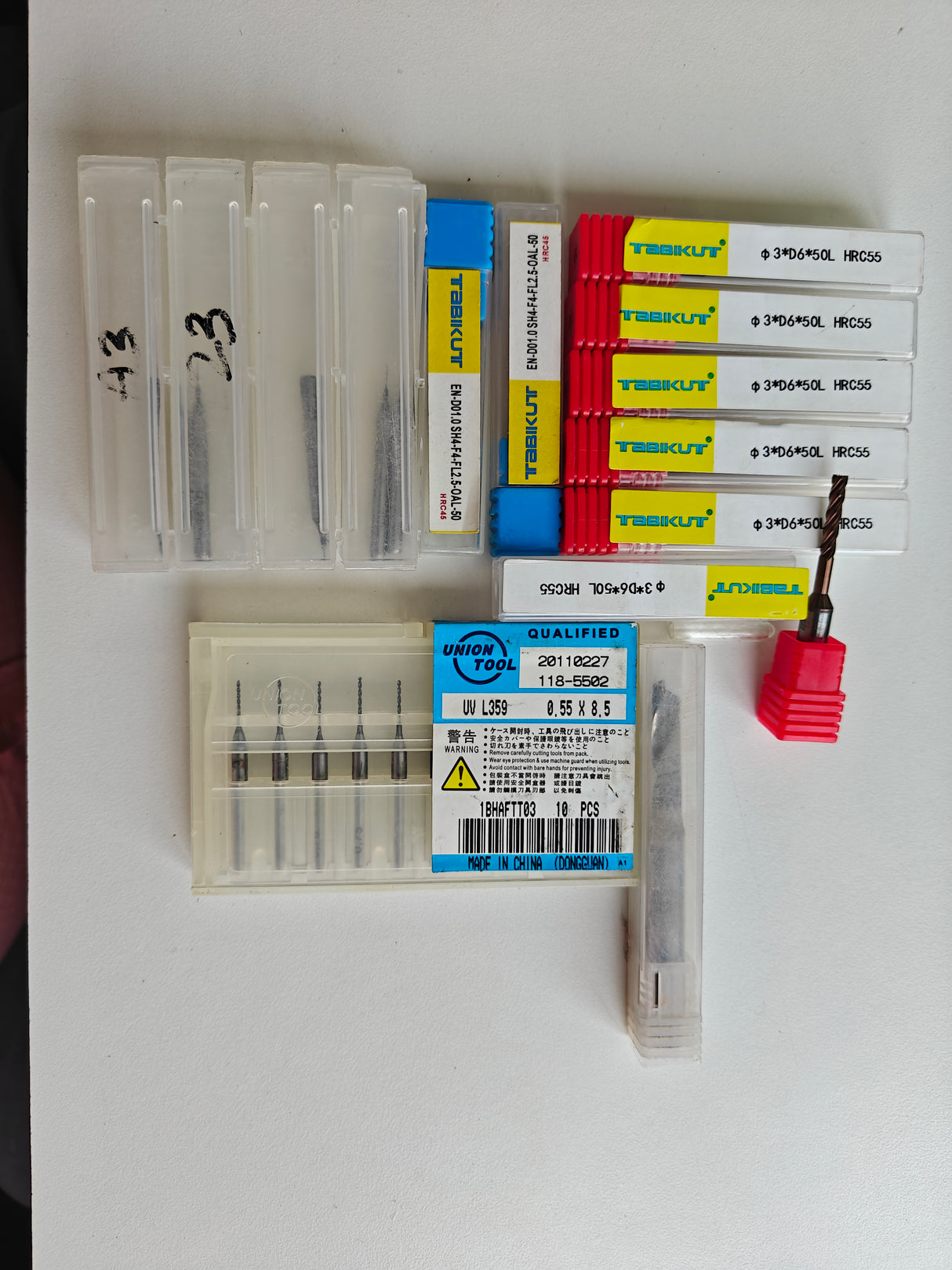 Carbide endmills and hss drills pack of 25