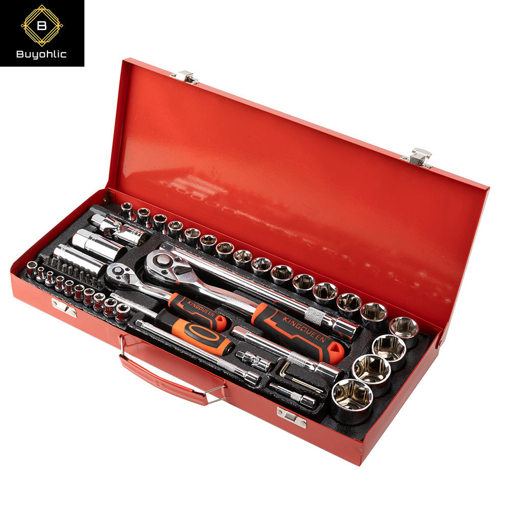 Red Toolbox with Socket Set