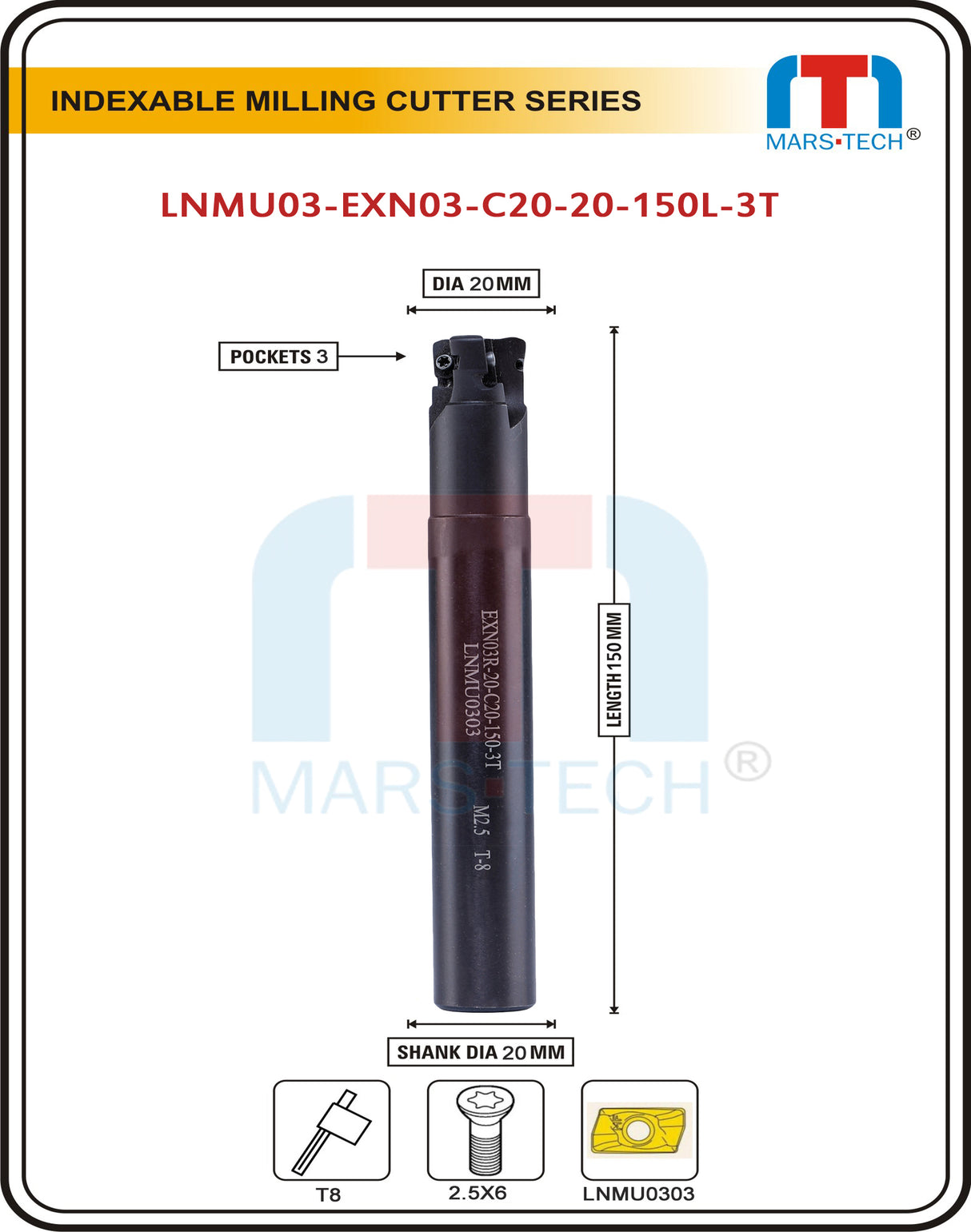 Indexable milling cutter
