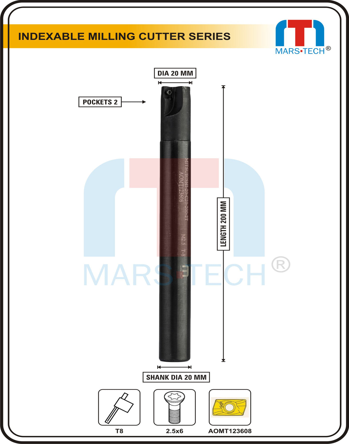Indexable milling cutter