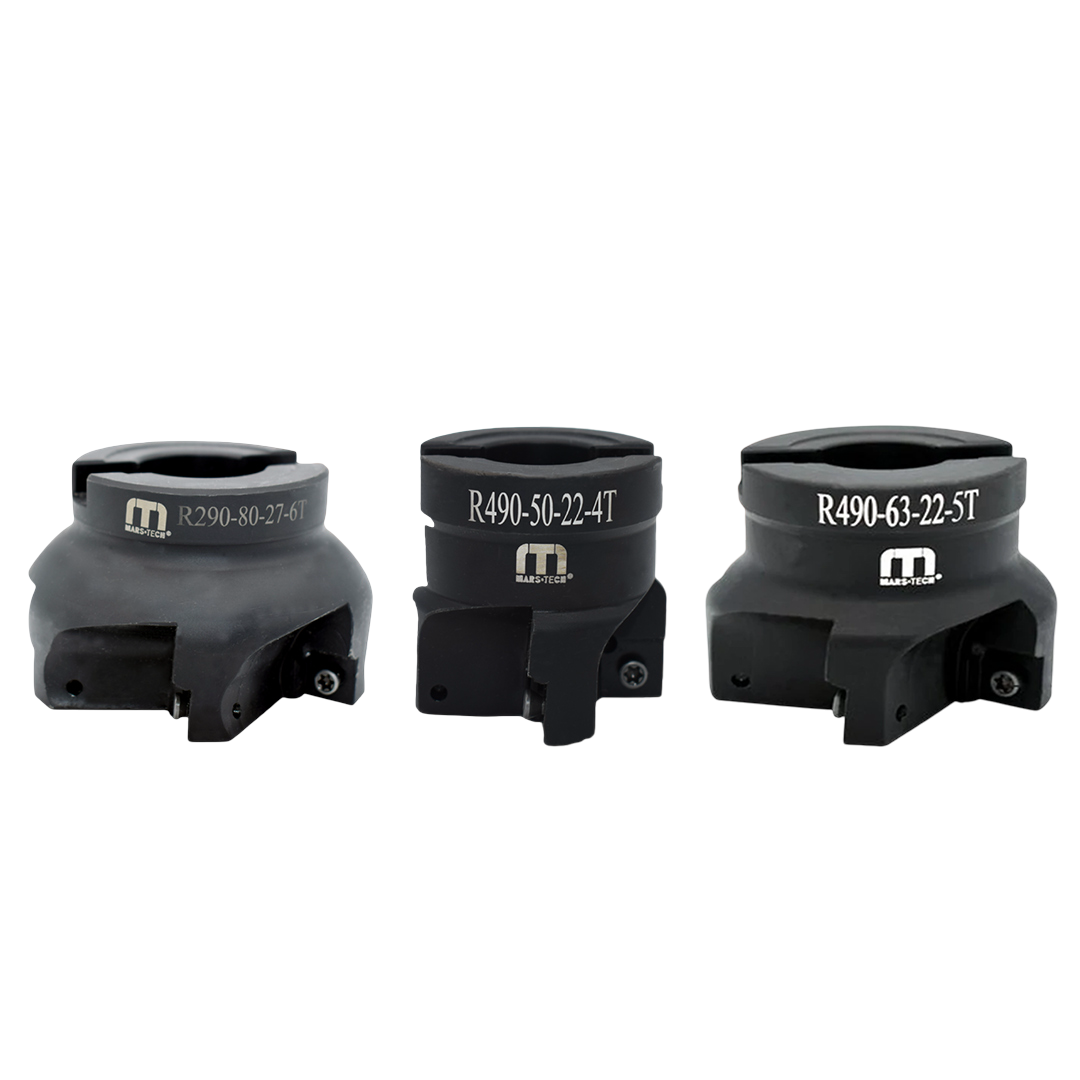 Three black metal components