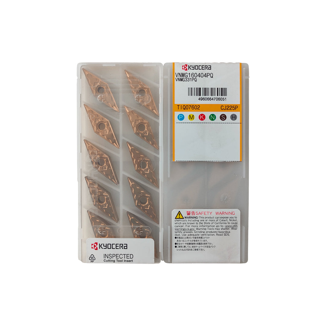 Packaged set of Kyocera cutting tools