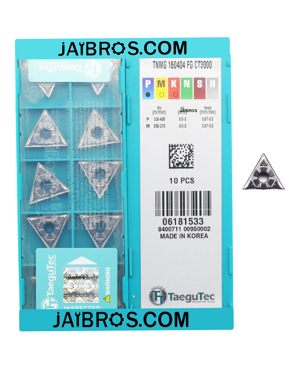 TaeguTec TNMG160404 fg ct3000