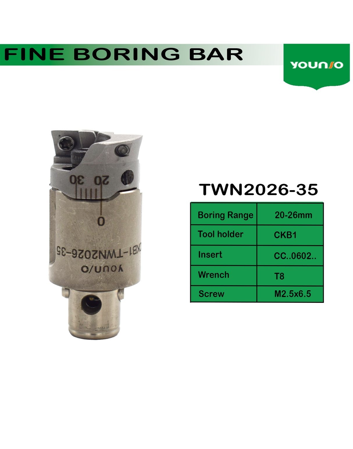 ACCKee Rough Boring Head Twin type pack of 1