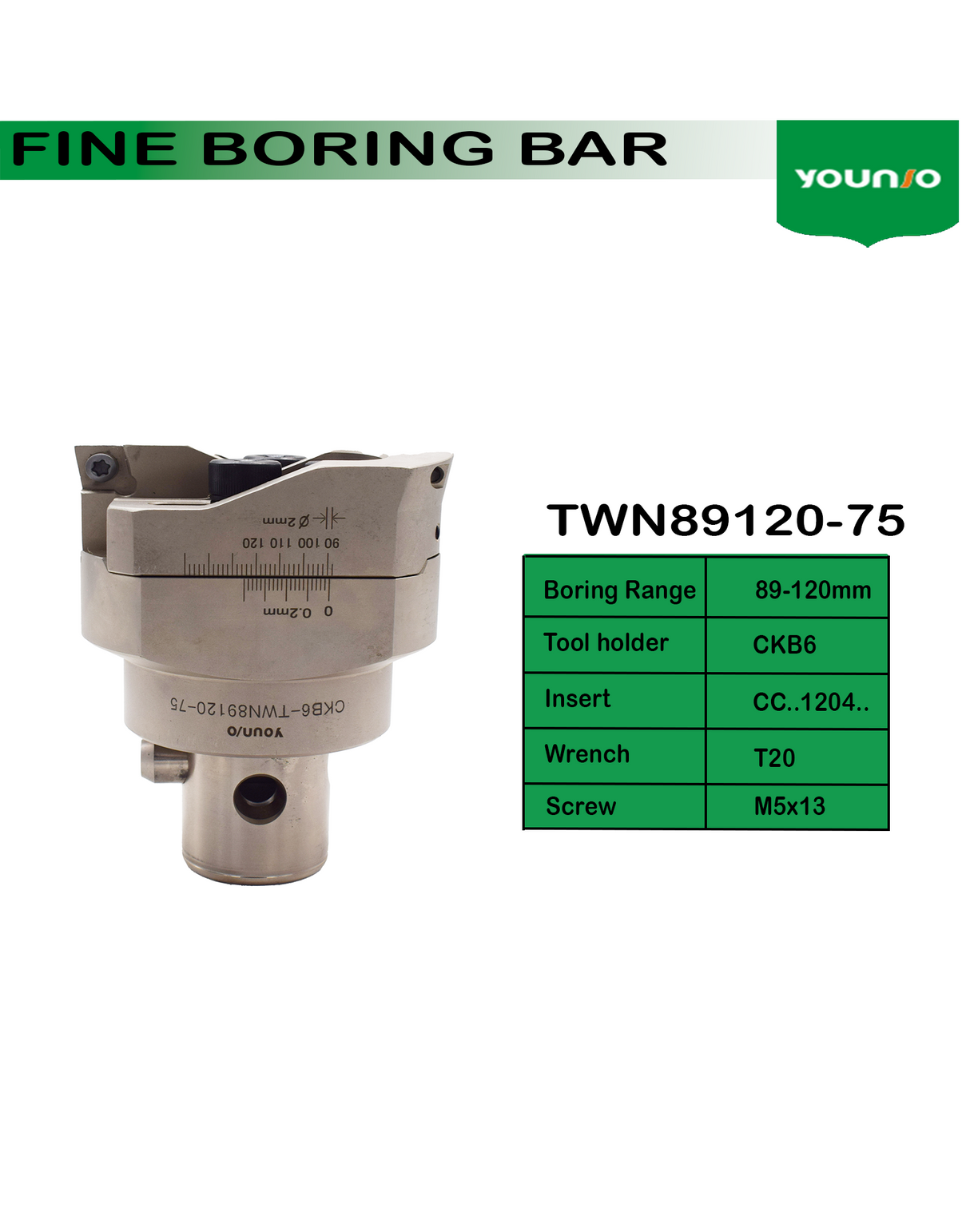 CNC twin rough boring head