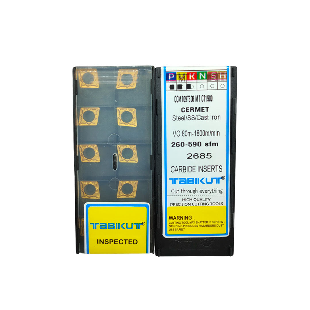 CCMT09T304 CT1500 cermet insert for steel finishing