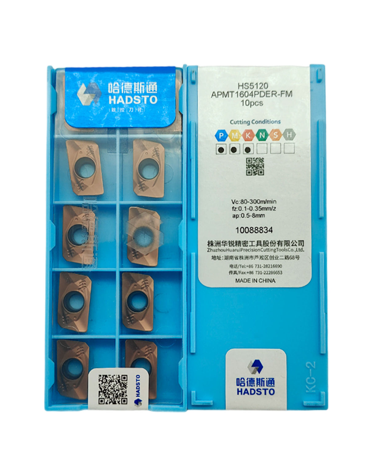 Hadsto APMT1604PDER-FM milling inserts