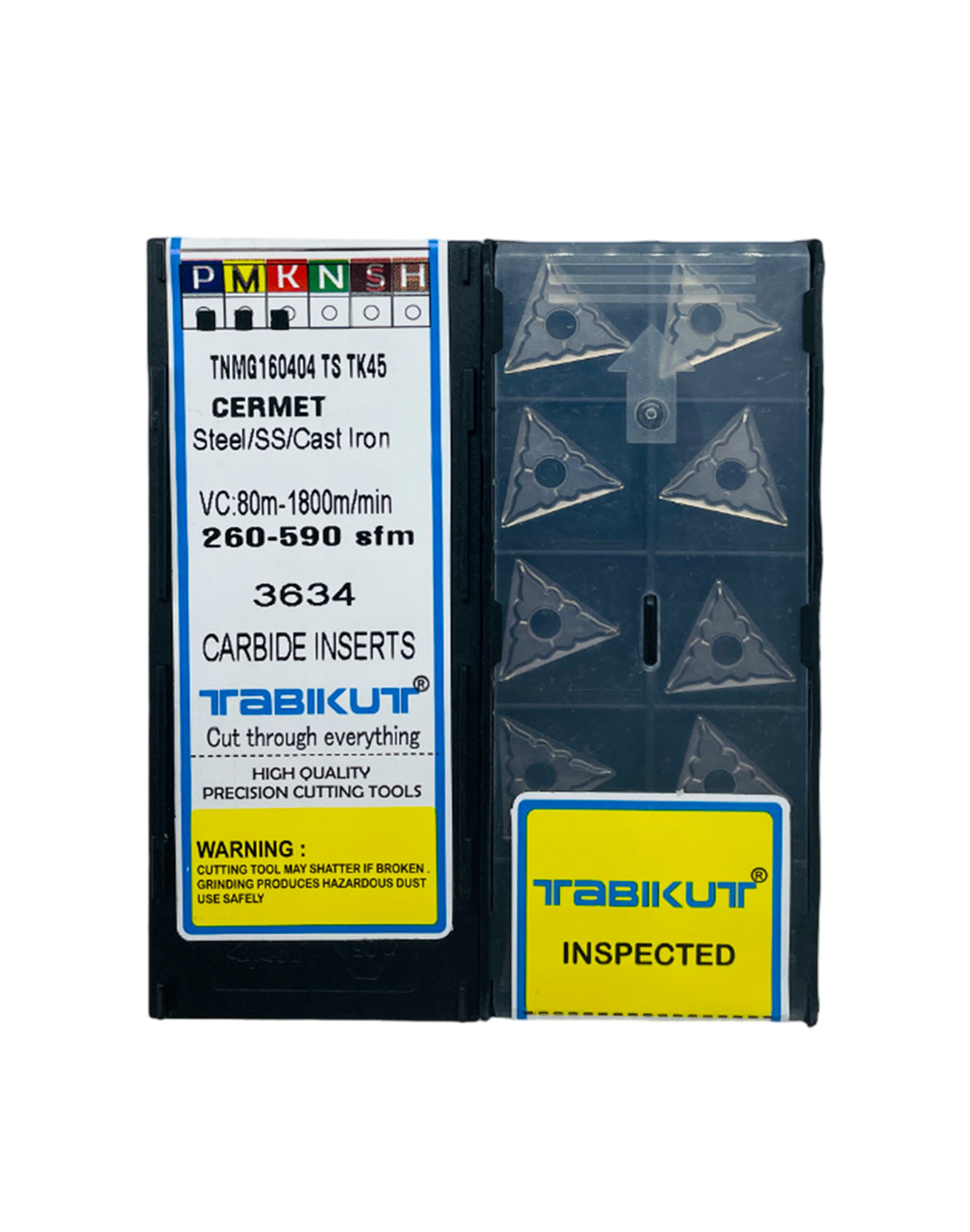 Triangular carbide inserts