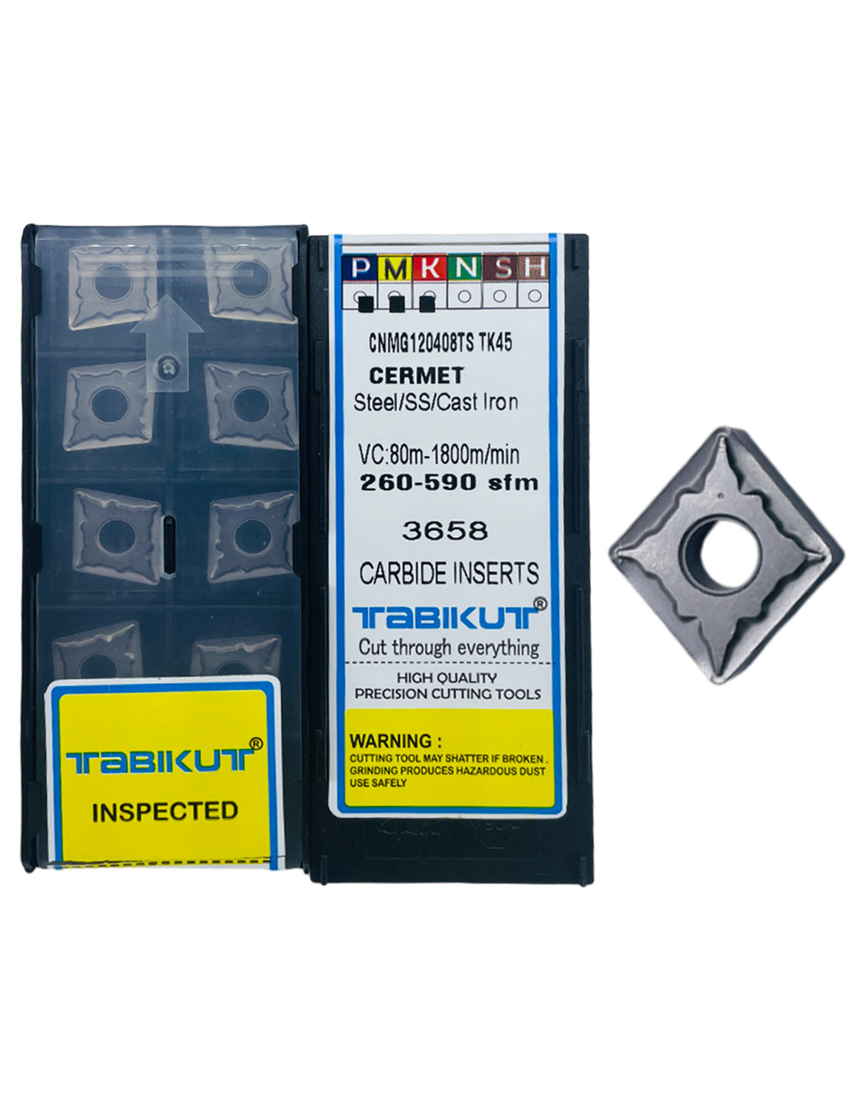 TK45 Cermet insert for finishing pack of 10