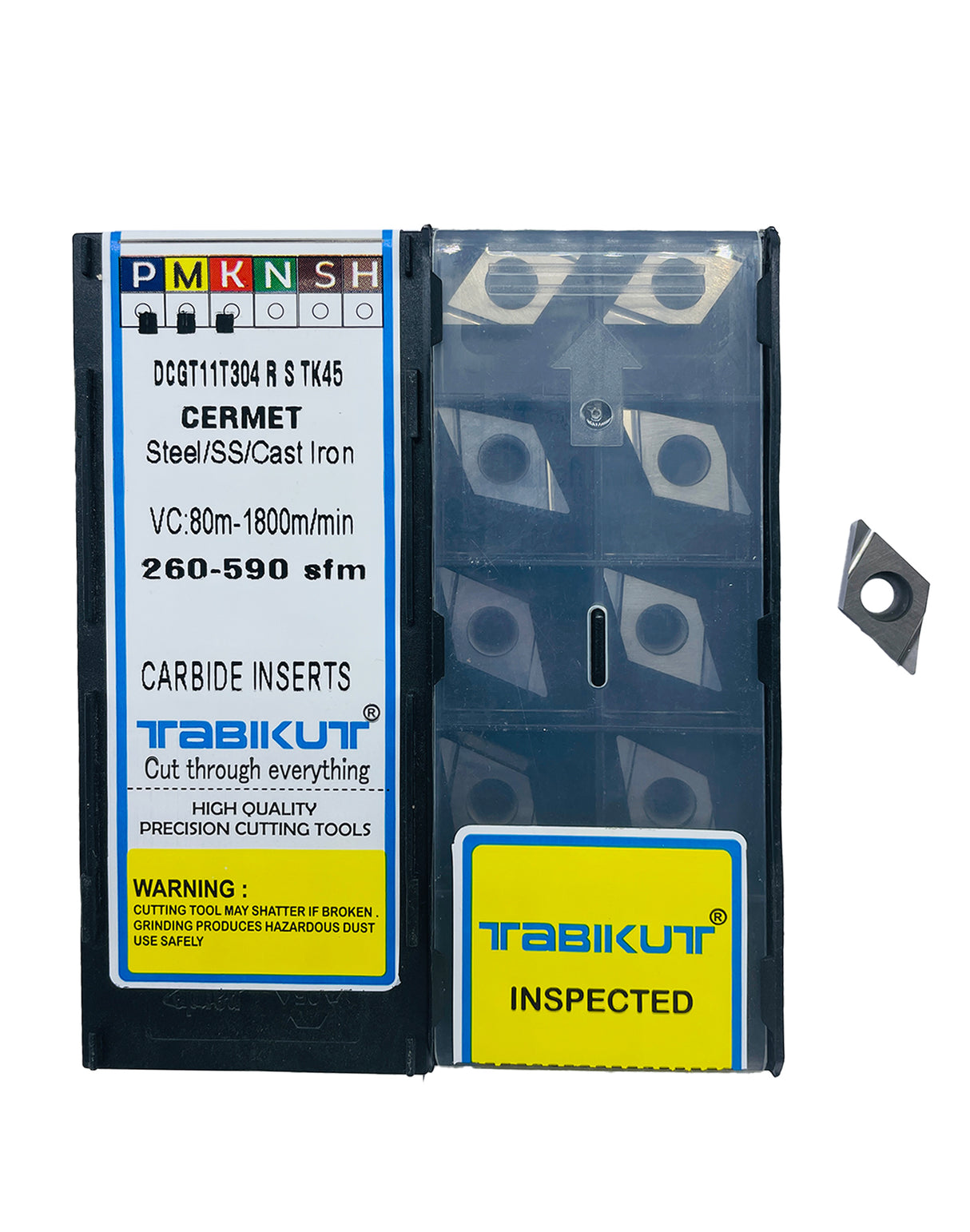 Tabikut DCGT11T302/04 TK45 Cermet inserts pack