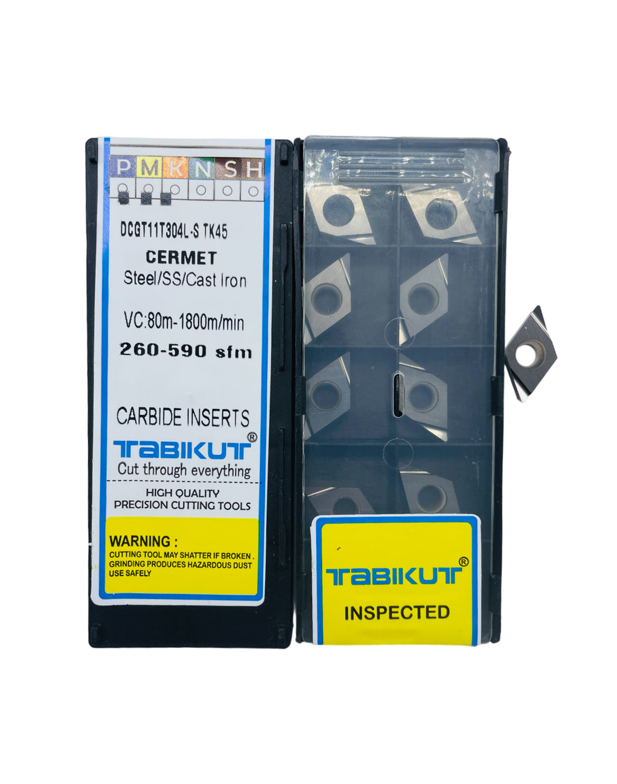 TK45 Cermet grade inserts for steel machining