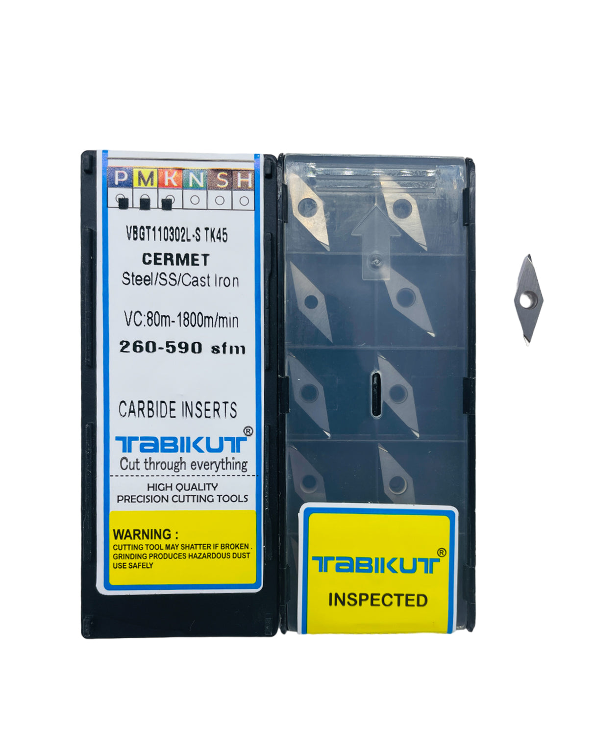 Cermet inserts for steel machining