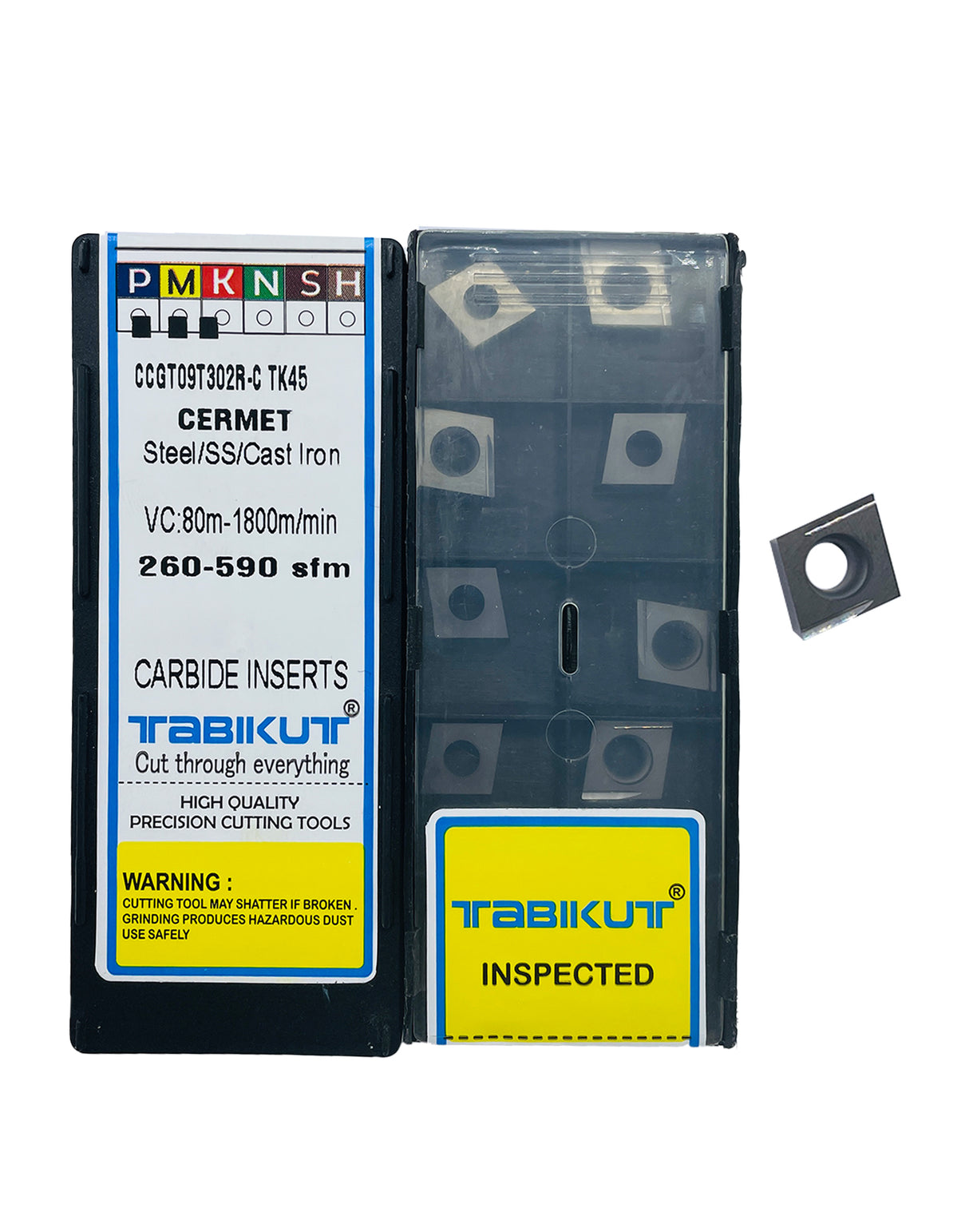 CCGT09T302/04 RIGHT HAND C PROFILE TK45 Cermet insert