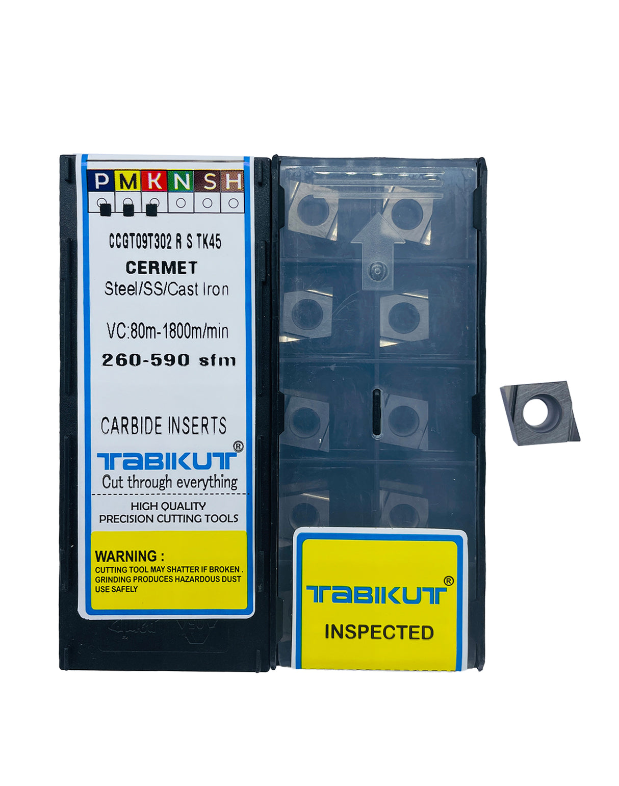 Cermet inserts for steel machining