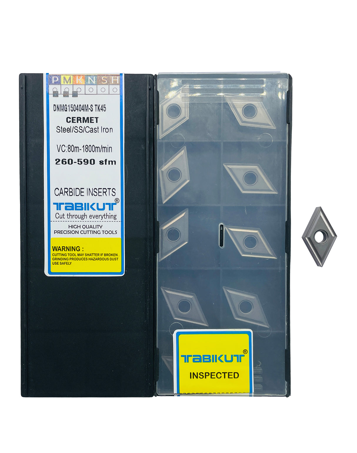DNMG150404/08 MS PROFILE TK45 Cermet insert pack of 10