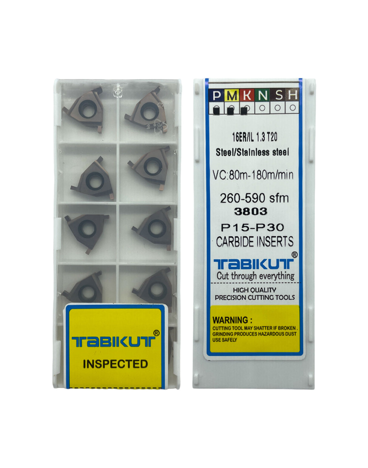 16ER carbide grooving insert pack