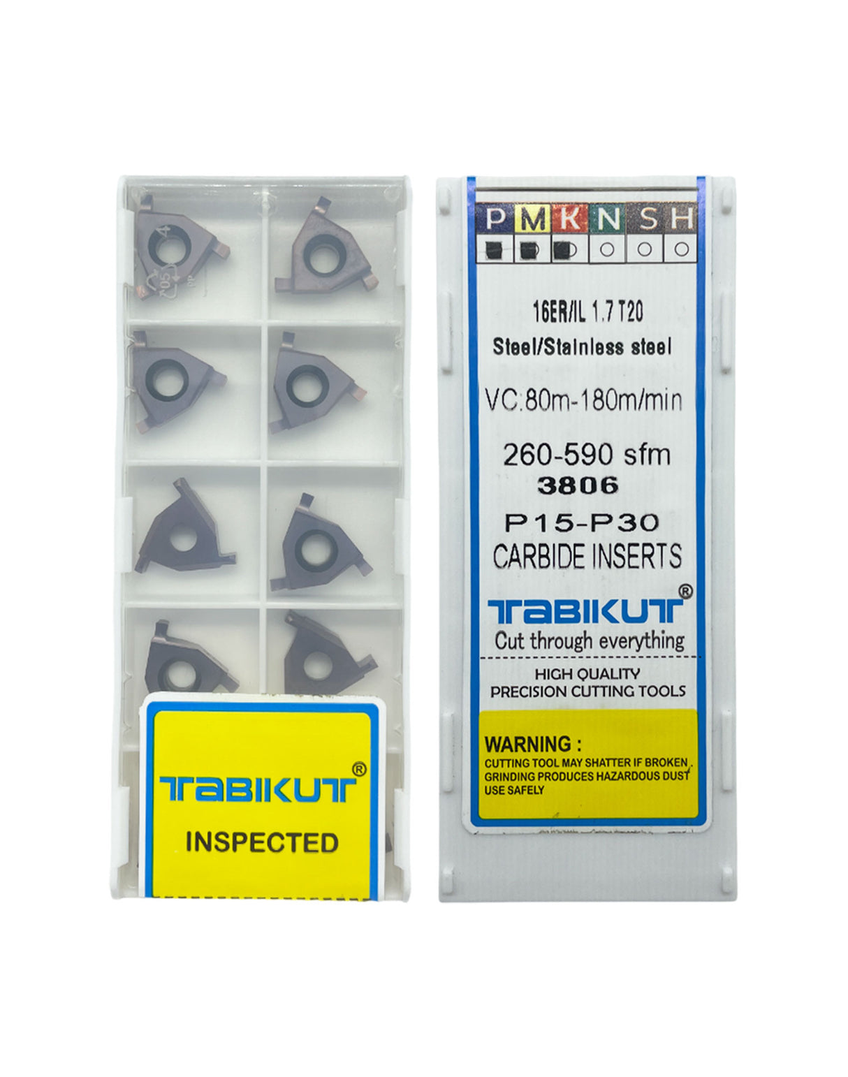 16IL carbide grooving insert pack