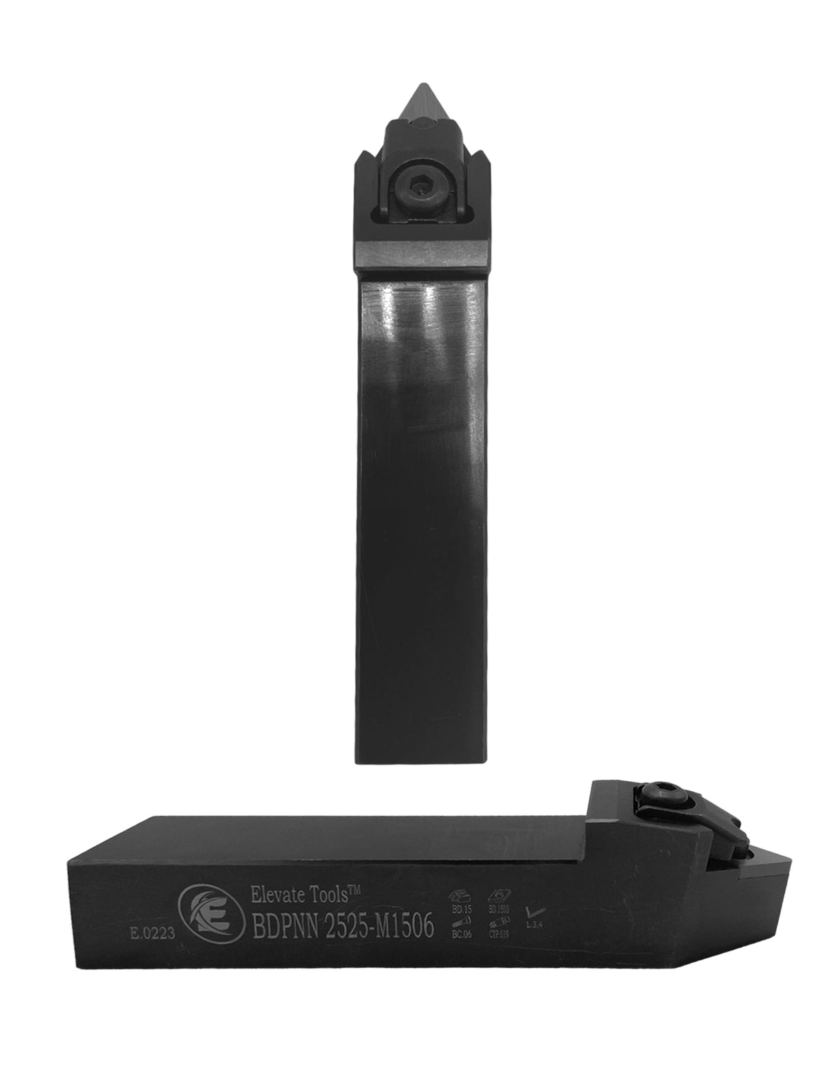 A black colored turning holder