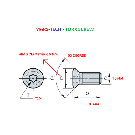 MARS-TECH Torx screw