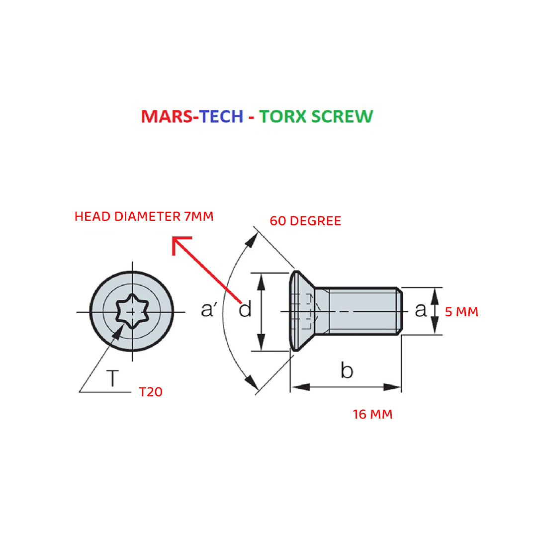 MARS-TECH Torx screw