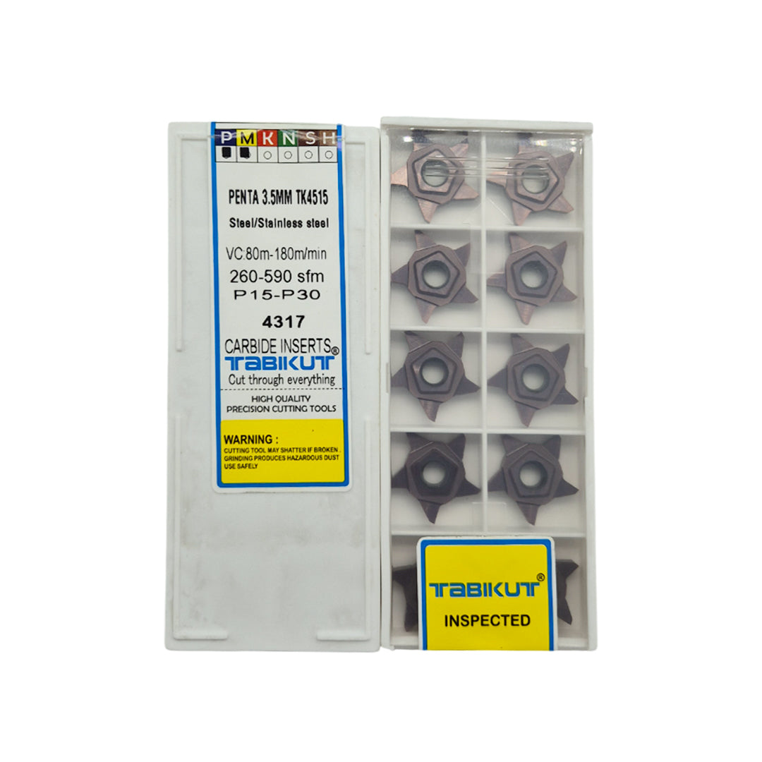 Box of carbide inserts