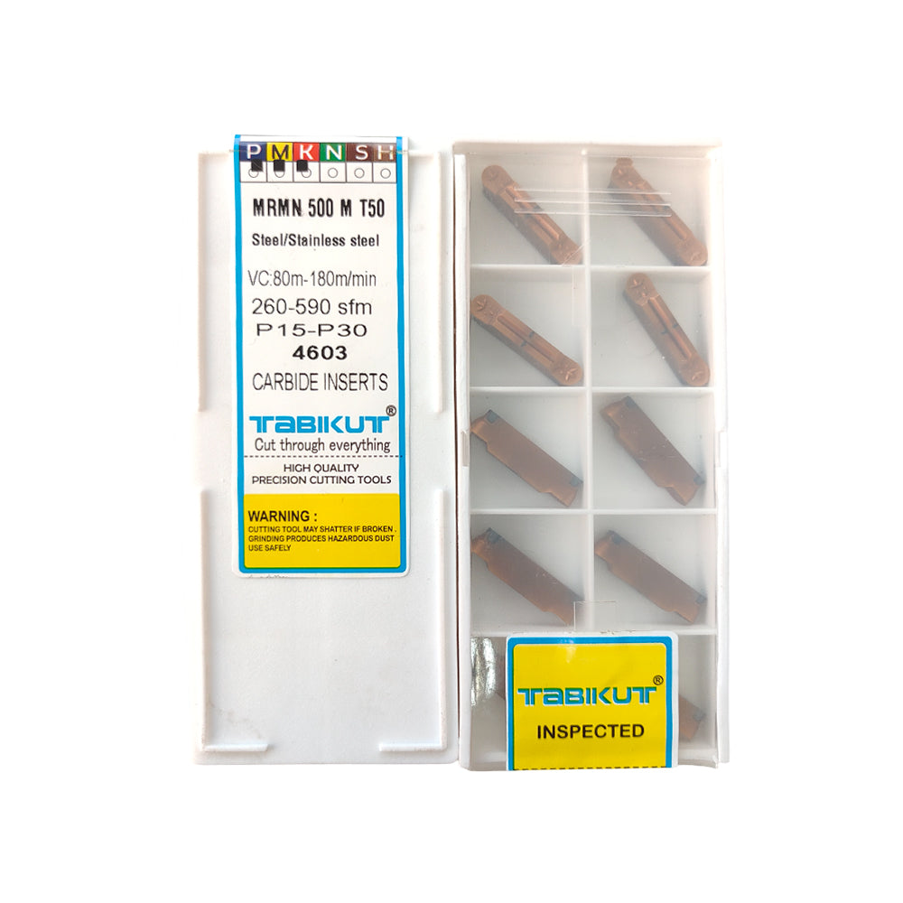 MRMN Grooving Inserts 2/3/4/5 mm T50 pack of 10