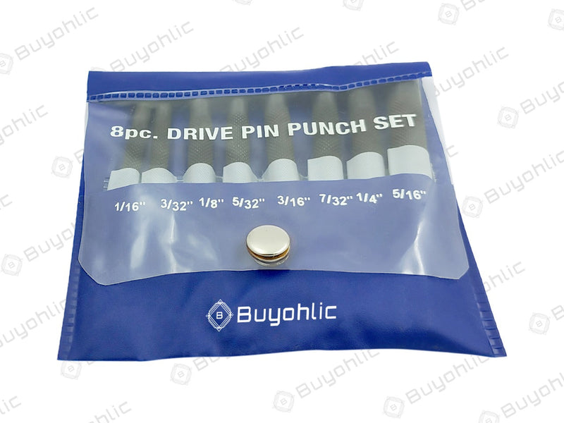 Set of drive pin punches