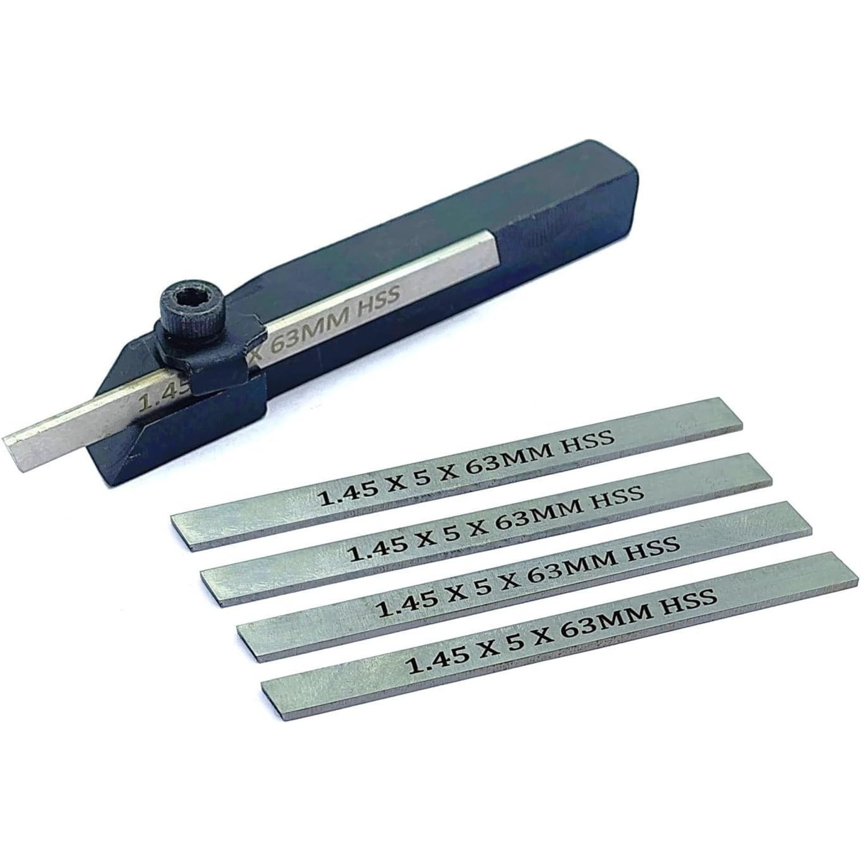 Lathe parting tool set, HSS