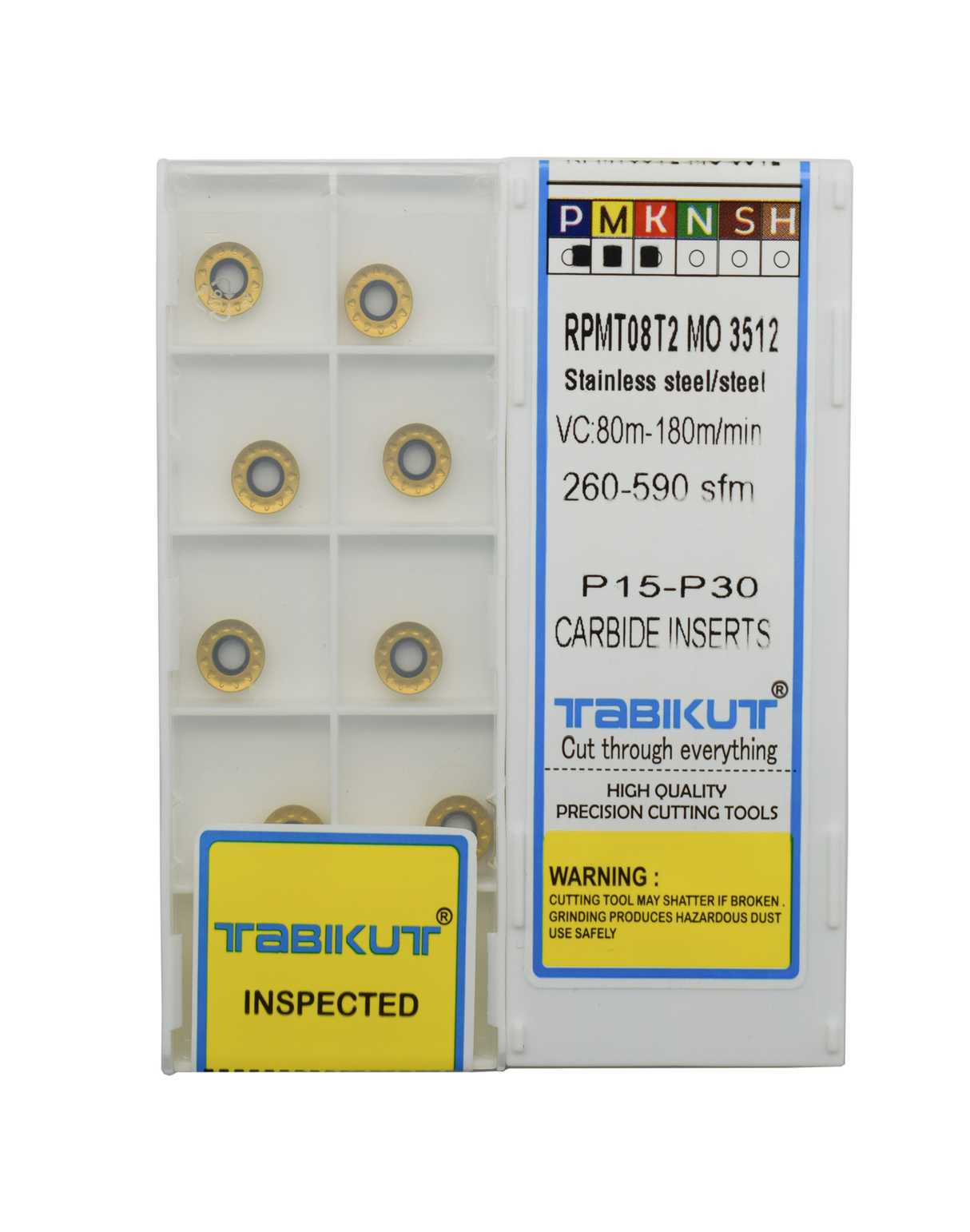 10 pcs RPMT08T2 MO 3512 steel inserts