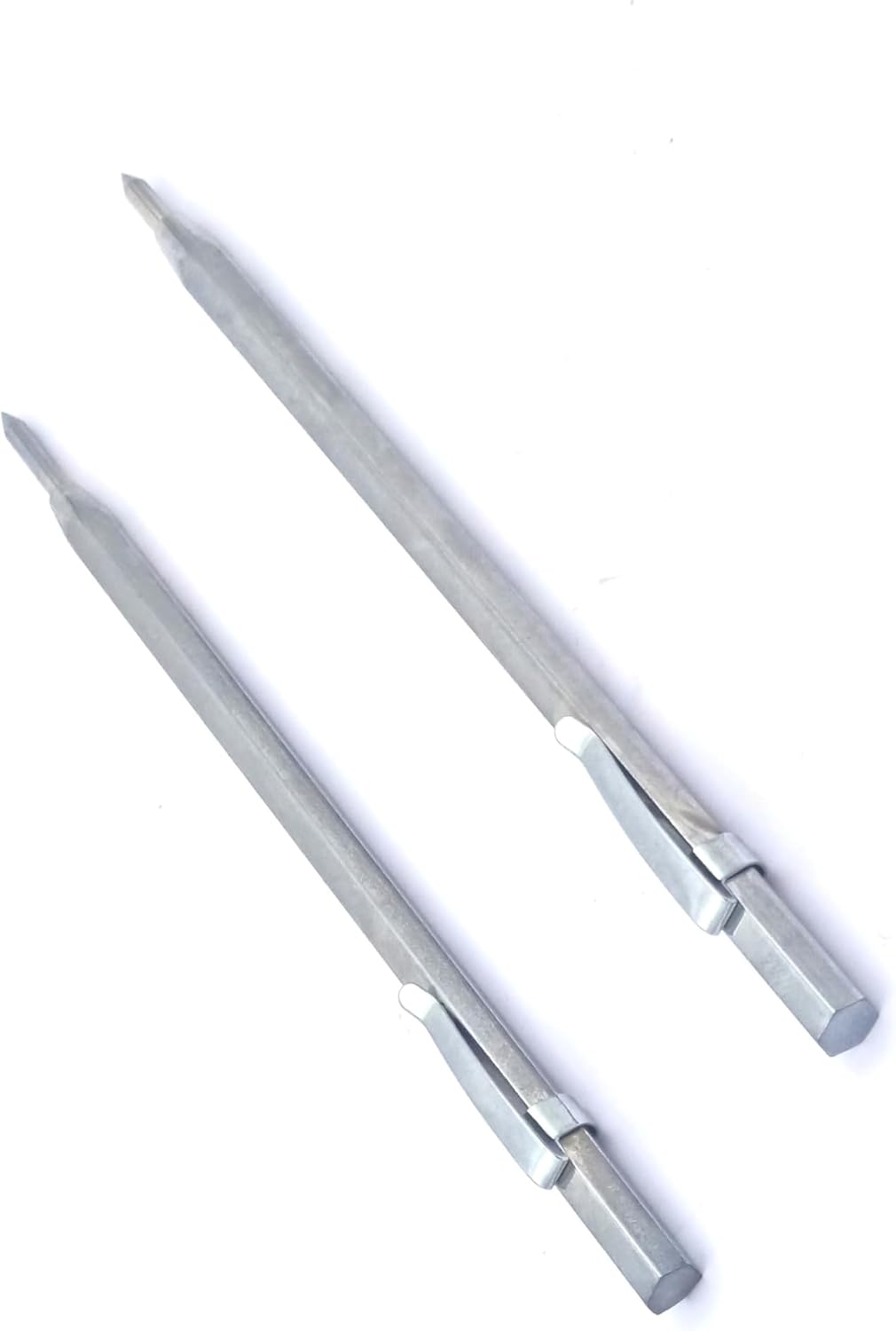 Two metal scribe marking tools