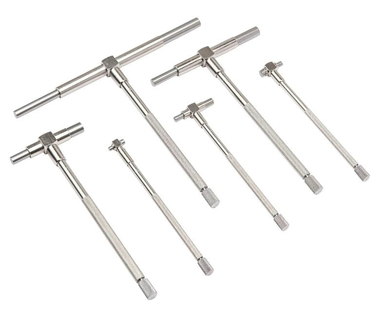 Set of five telescoping gauges