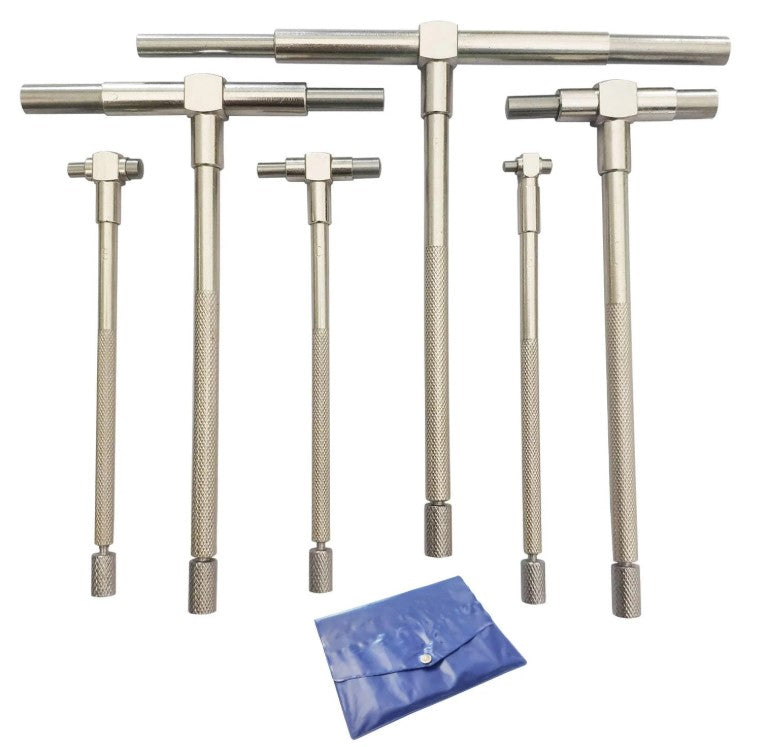 Set of six telescoping gauges