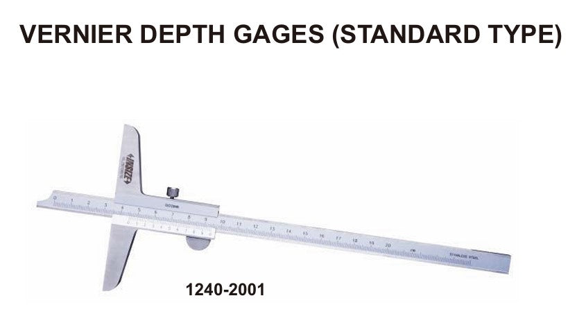 Insize standard vernier depth gauge