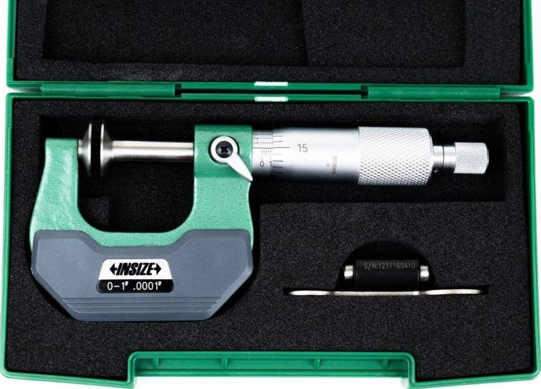 Insize disc micrometer in case