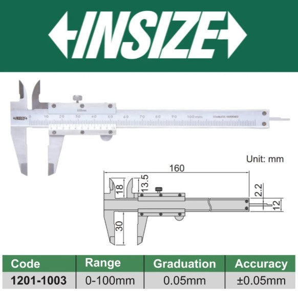 INSIZE MINI VERNIER CALIPER -1203