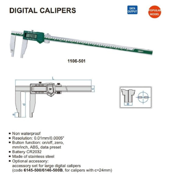 INSIZE DIGITAL CALIPERS -1106