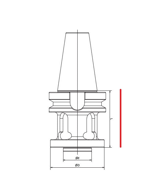 BT50 BST HOLDER for big size boring bars rough and finish pack of 1