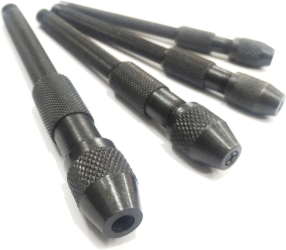 Four knurled steel tap guide tools