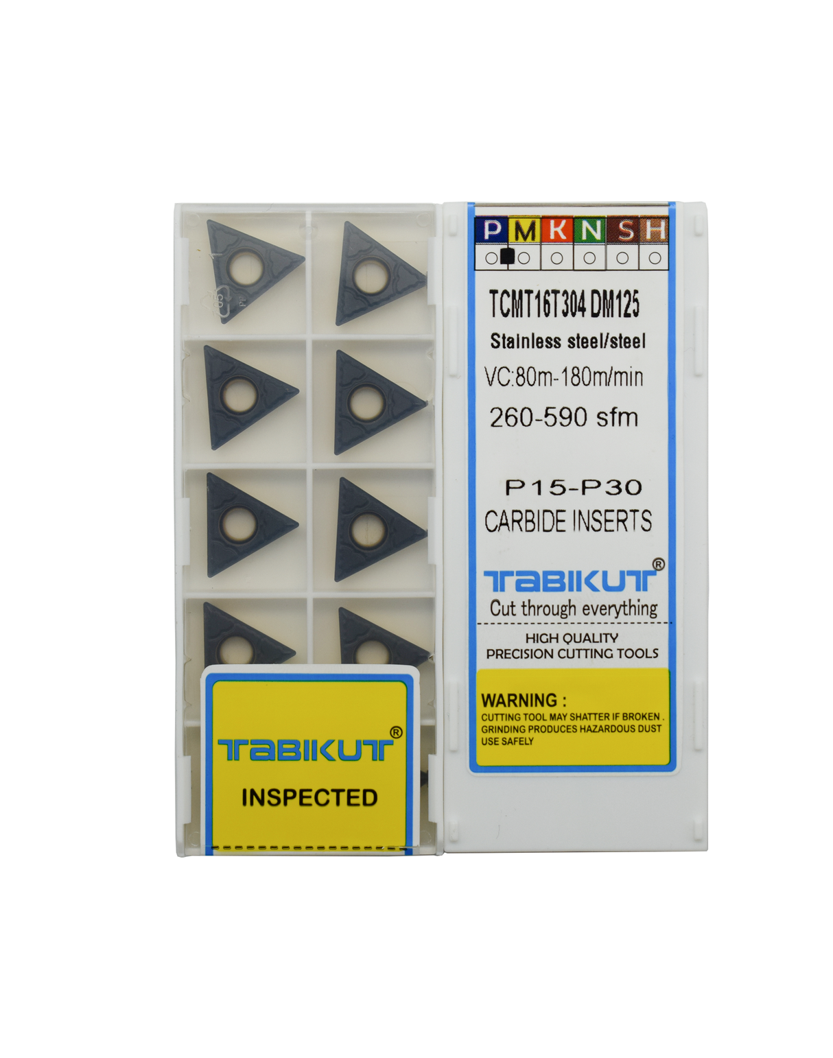 TCMT16T304/08 DM125 Tabikut insert pack of 10
