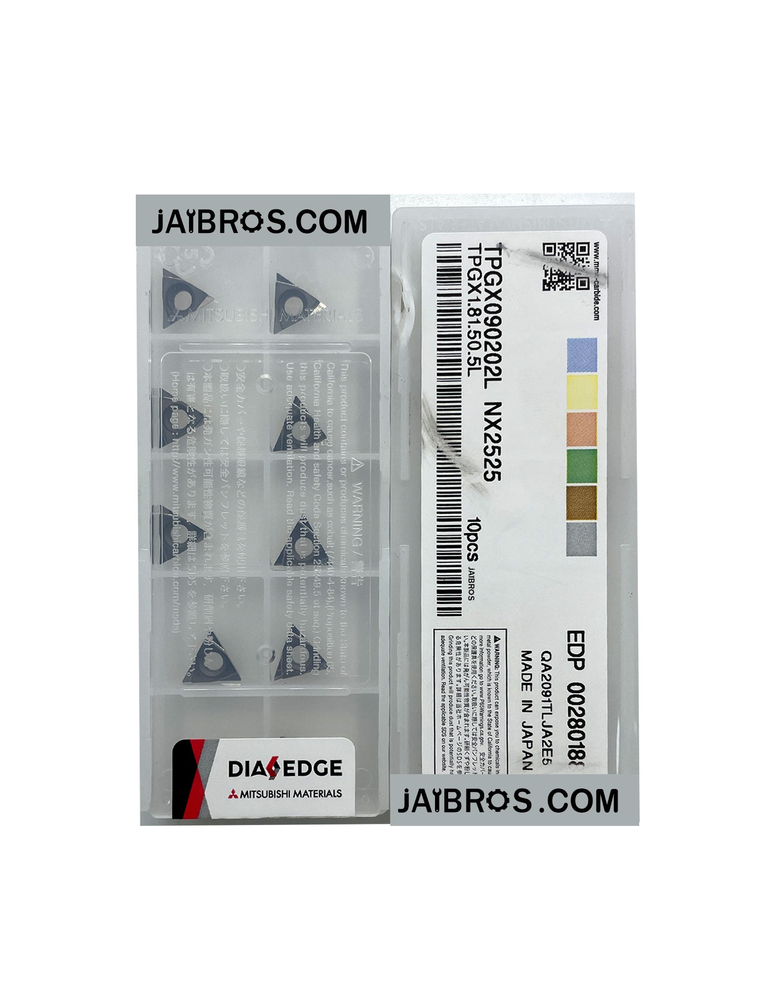 Buy Mitsubishi TPGX CNC Inserts – 10 Pieces Online – Jaibros