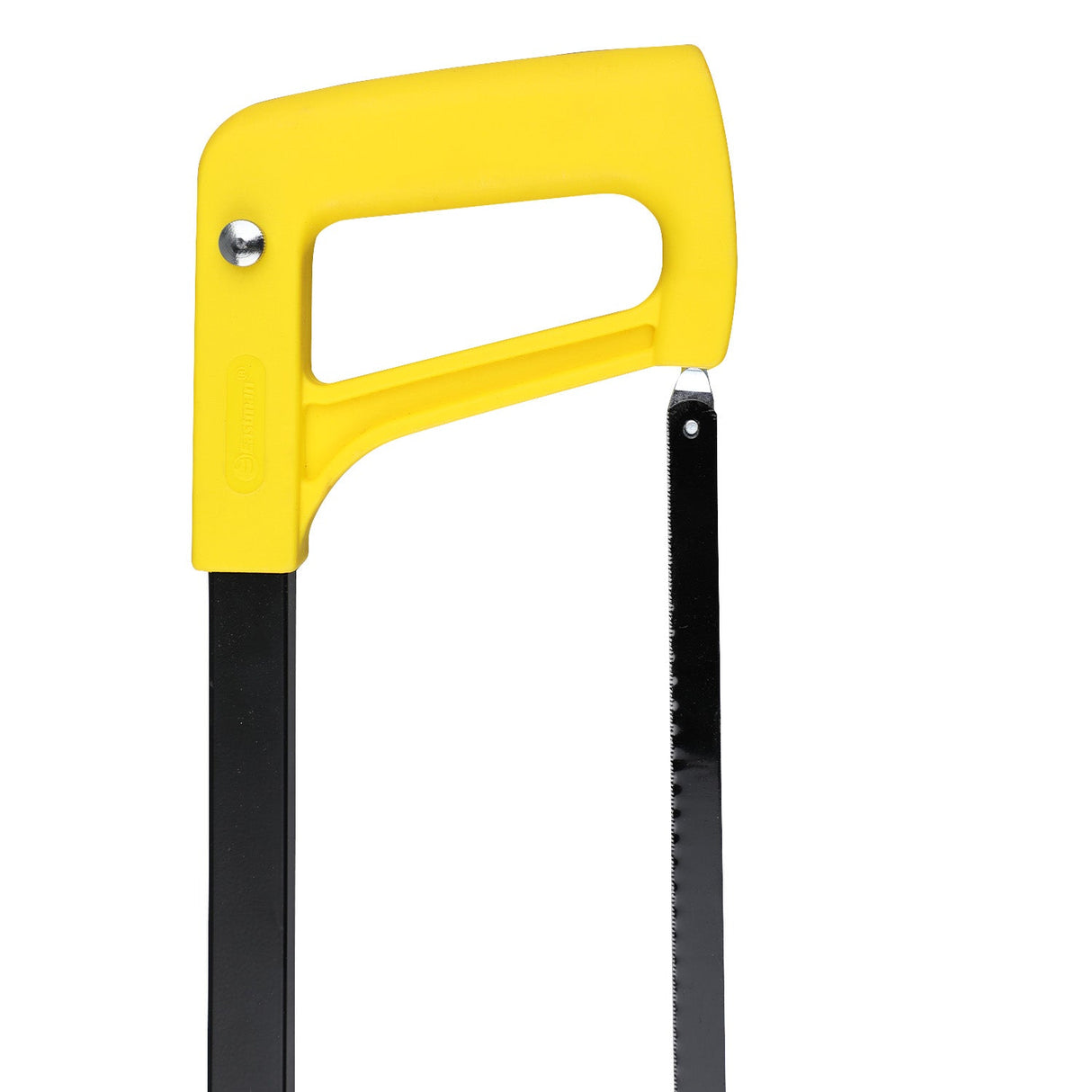 Yellow-handled hacksaw