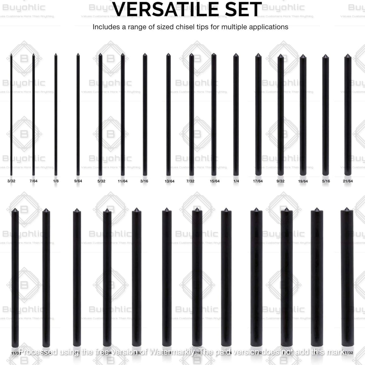 Multi Size Steel Transfer Punch Set