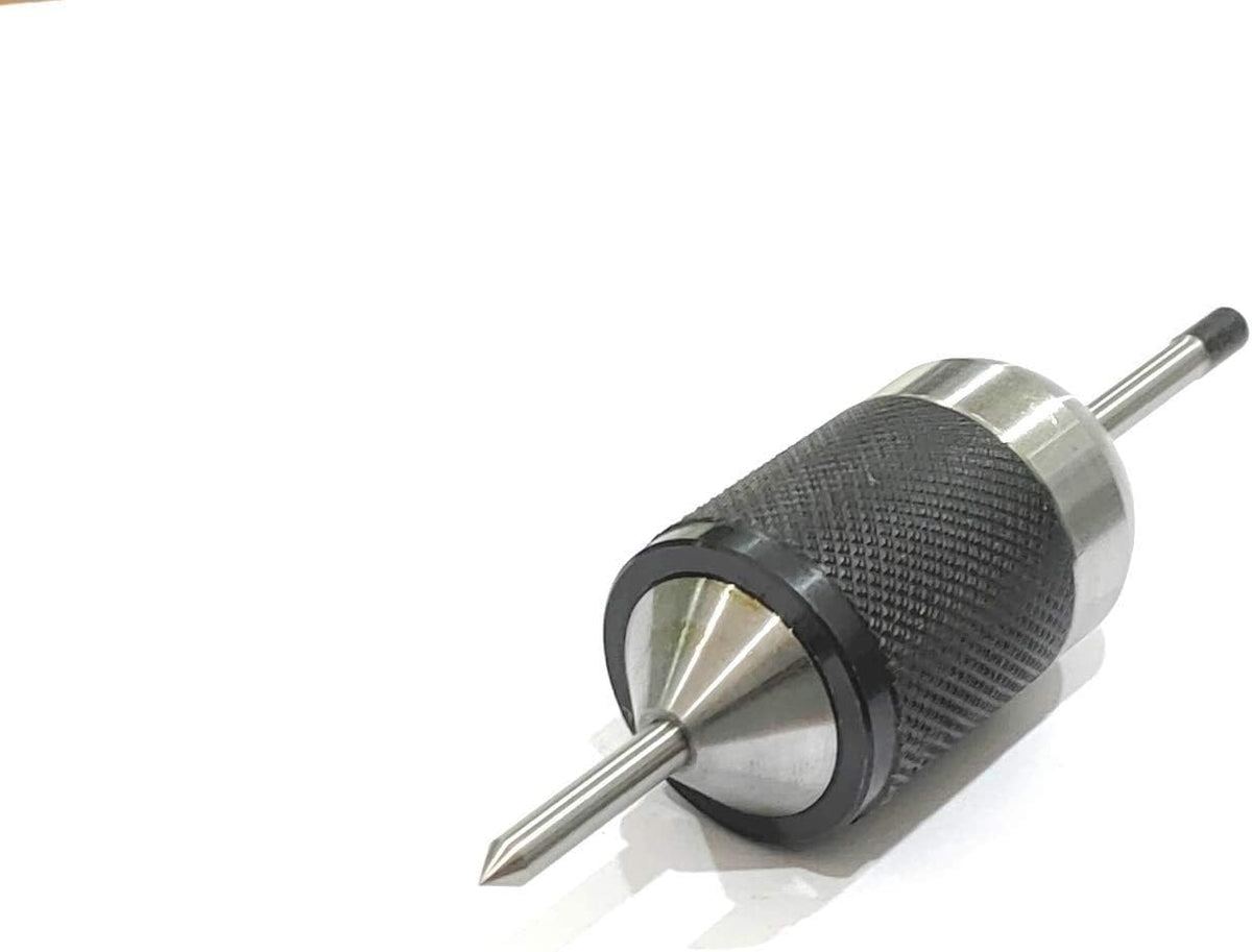 Large universal spring-loaded transfer center punch with knurled grip body