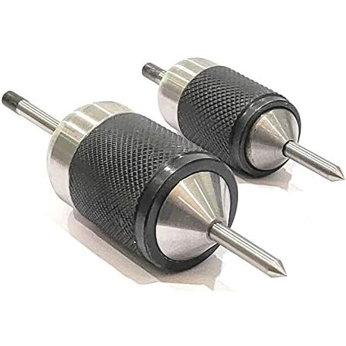 Set of two universal transfer center punches with knurled guide sleeves