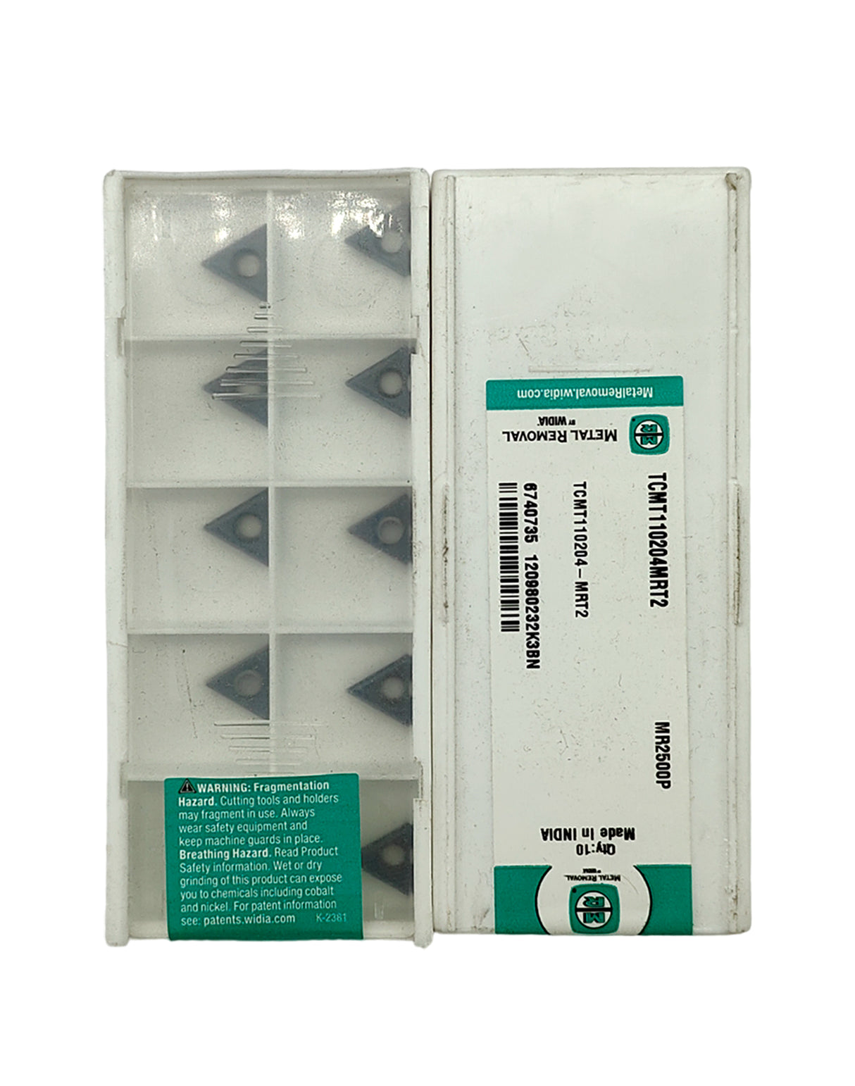 Widia TCMT110204 MR2500 insert pack of 10
