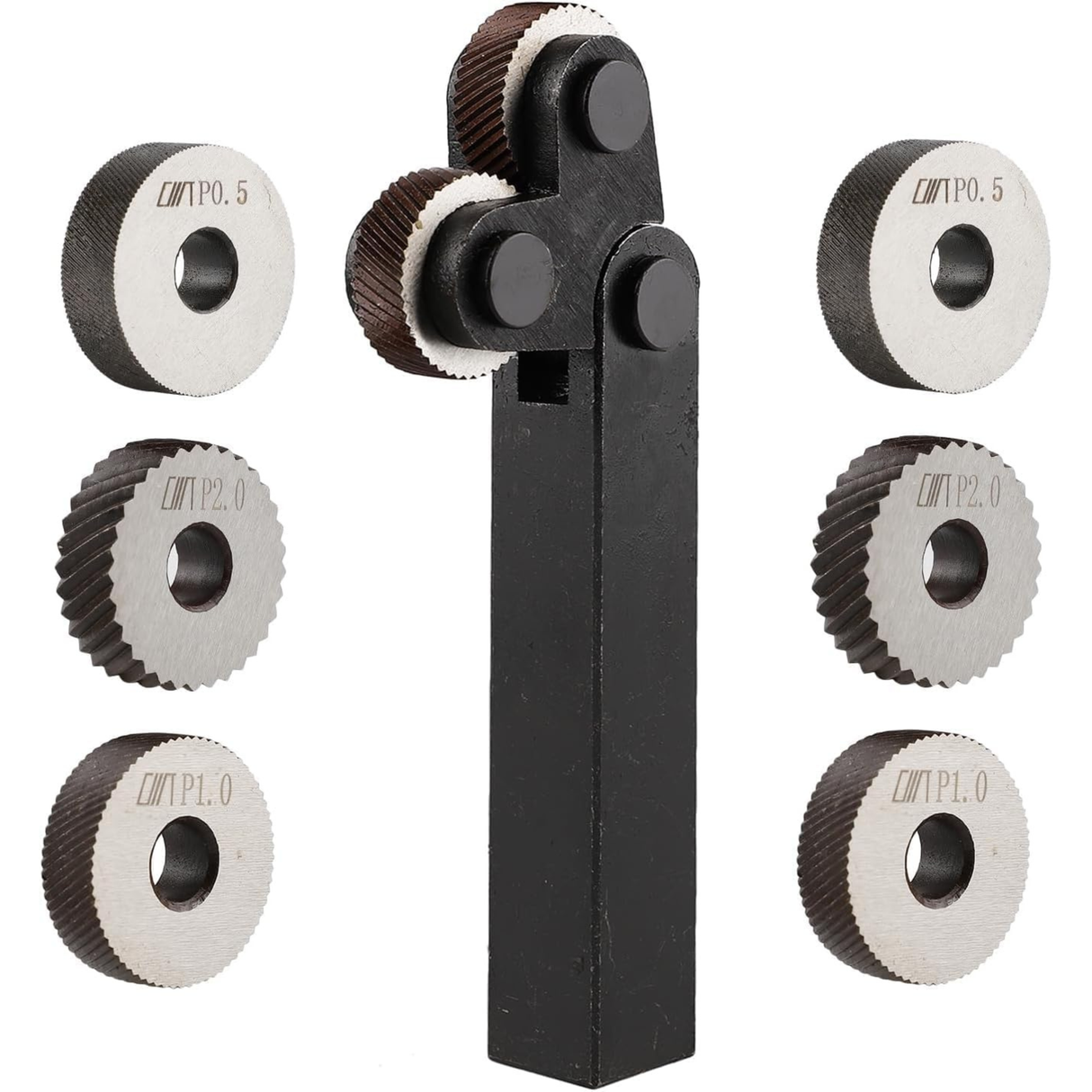 Knurling tool with wheels