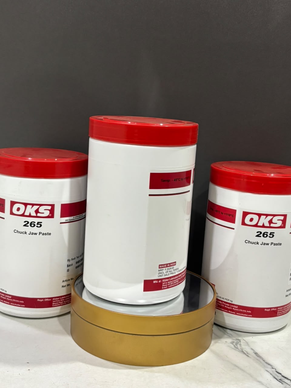 OKS 265 chuck jaw paste lubrication