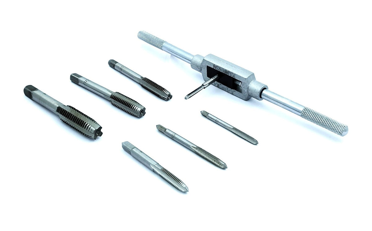 Metal tap and wrench set
