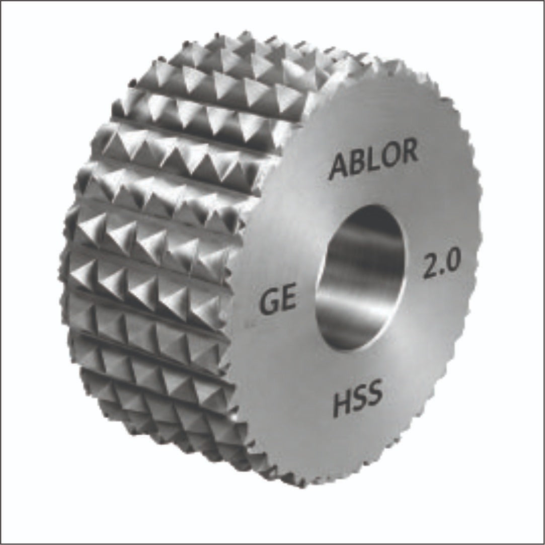 Metal knurling wheel tool part