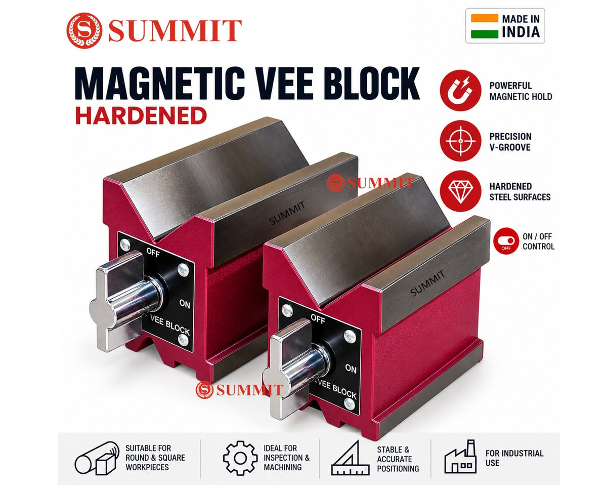 Summit Hardened Magnetic Vee Block
